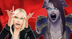 WoW Angry Blood Elf Draenei titel title 1280x720