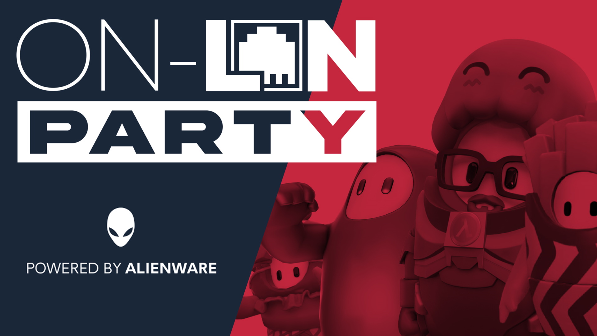 Natascha, Julius, Fixx & der Heider auf der On-LAN-Party von Alienware