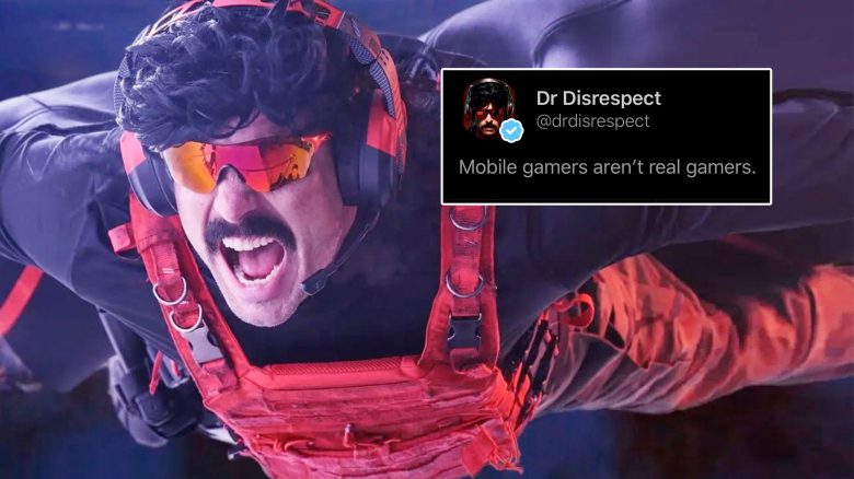 Dr Disrespect trollt Mobile-Gamer, diese fordern ihn nun heraus