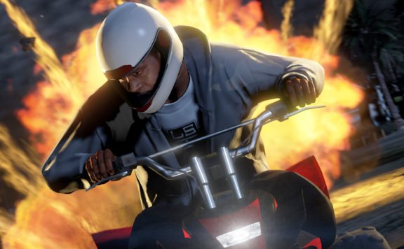 GTA Online Motorrad Titel Explosion