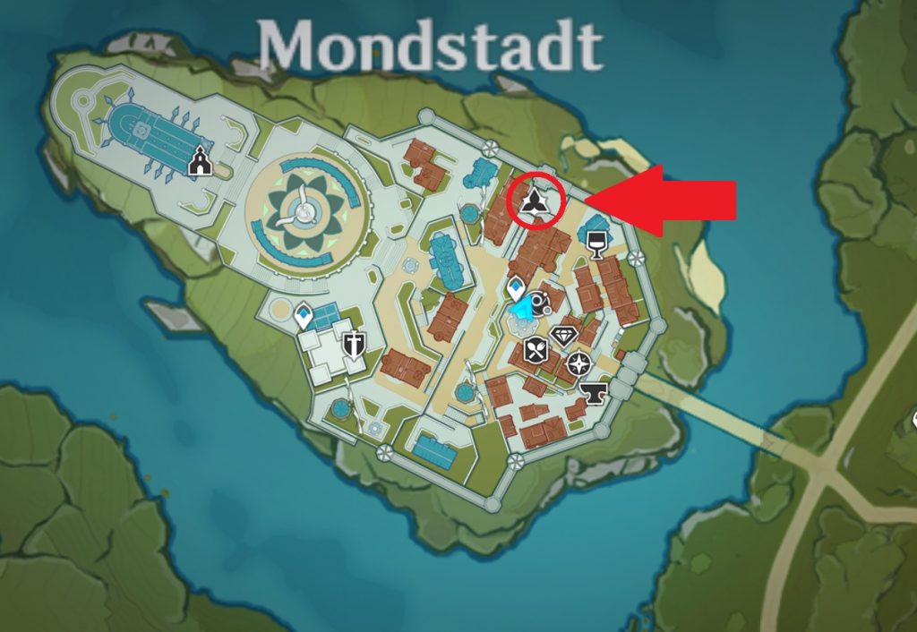 Mondstadt Reputation Character Map