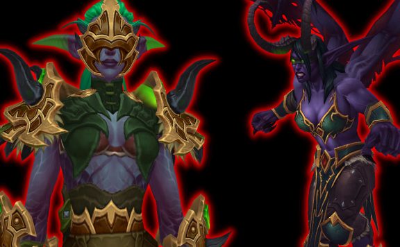 WoW Demon Hunter Females Black Background titel title 1280x720