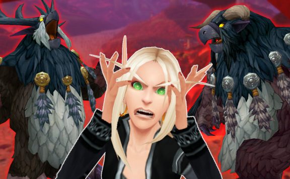 WoW Druid Moonkind Blood Elf Angry face titel title 1280x720