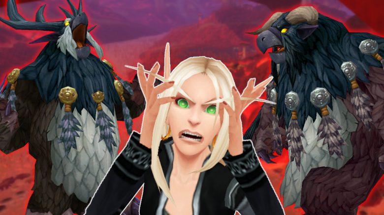 WoW Druid Moonkind Blood Elf Angry face titel title 1280x720