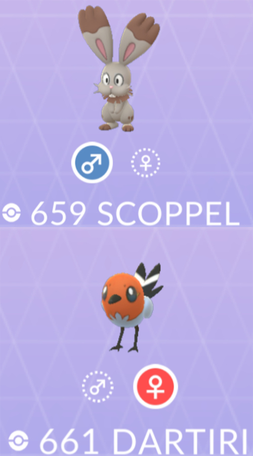 Pokémon GO Scoppel Dartiri