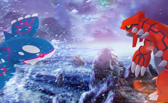 Pokémon GO Groudon Kyogre Titel