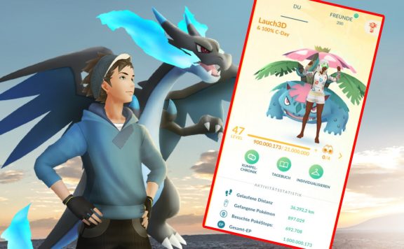 Lauch3D Pokemon GO eine Milliarde EP