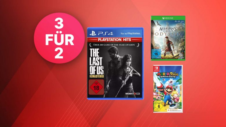 MediaMarkt 3-für-2-Aktion: Spiele für PS4, Nintendo Switch & Xbox One im Angebot