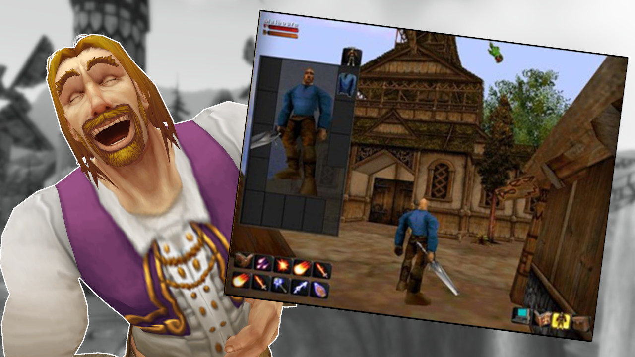 WoW Human Laugh Old Game Screenshot titel title 1280x720