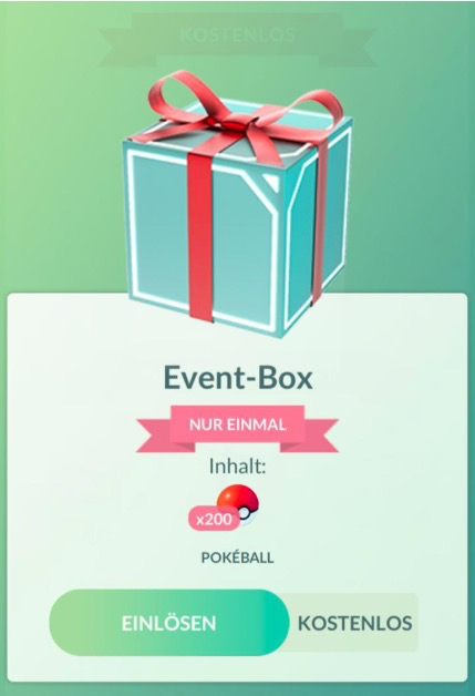 Pokemon Go Event box