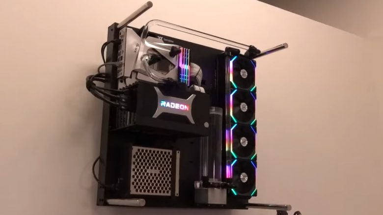 YouTuber montiert seinen Gaming-PC an der Wand – So könnt ihr das auch