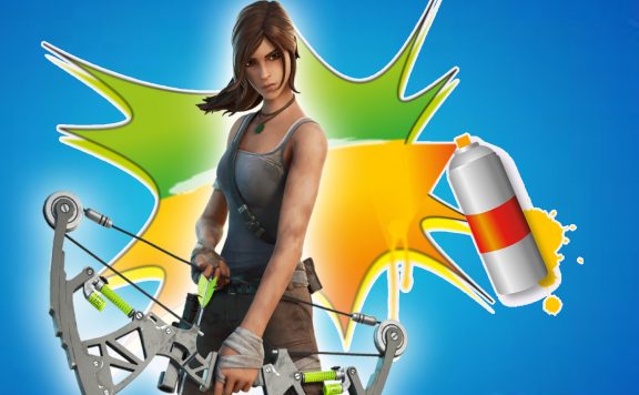 fortnite lara croft spraymotiv titel