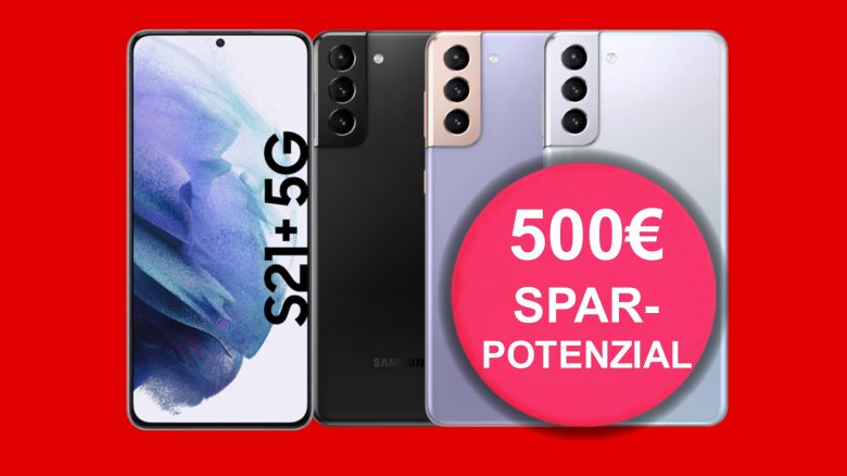 Nur 1 € Gerätepreis: Galaxy S21+ 5G mit LTE-Tarif günstig bei MediaMarkt