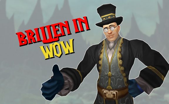 WoW Brillen Titel mit Text