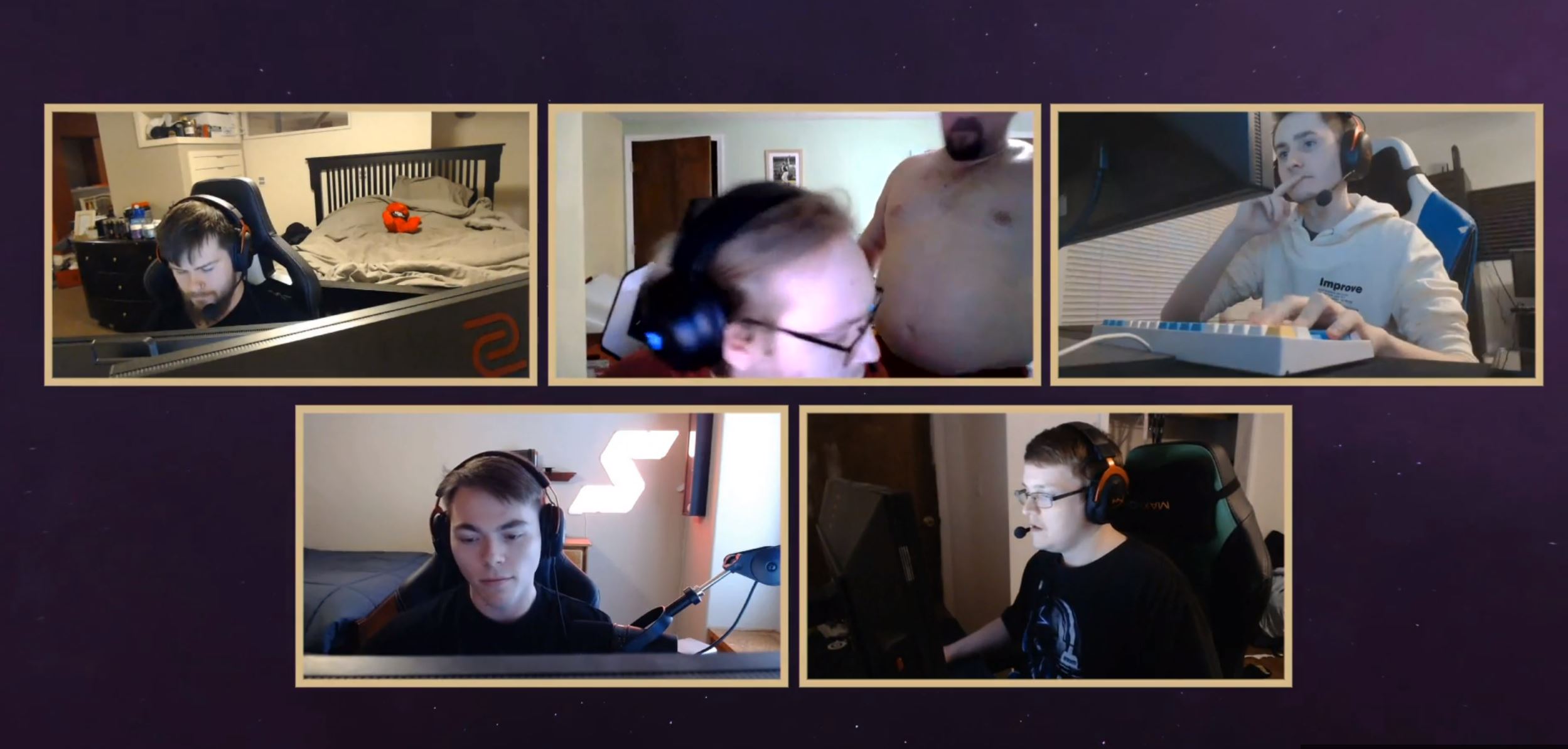 CS-GO professional plays important tournament, as half-naked dad bursts into the Twitch stream