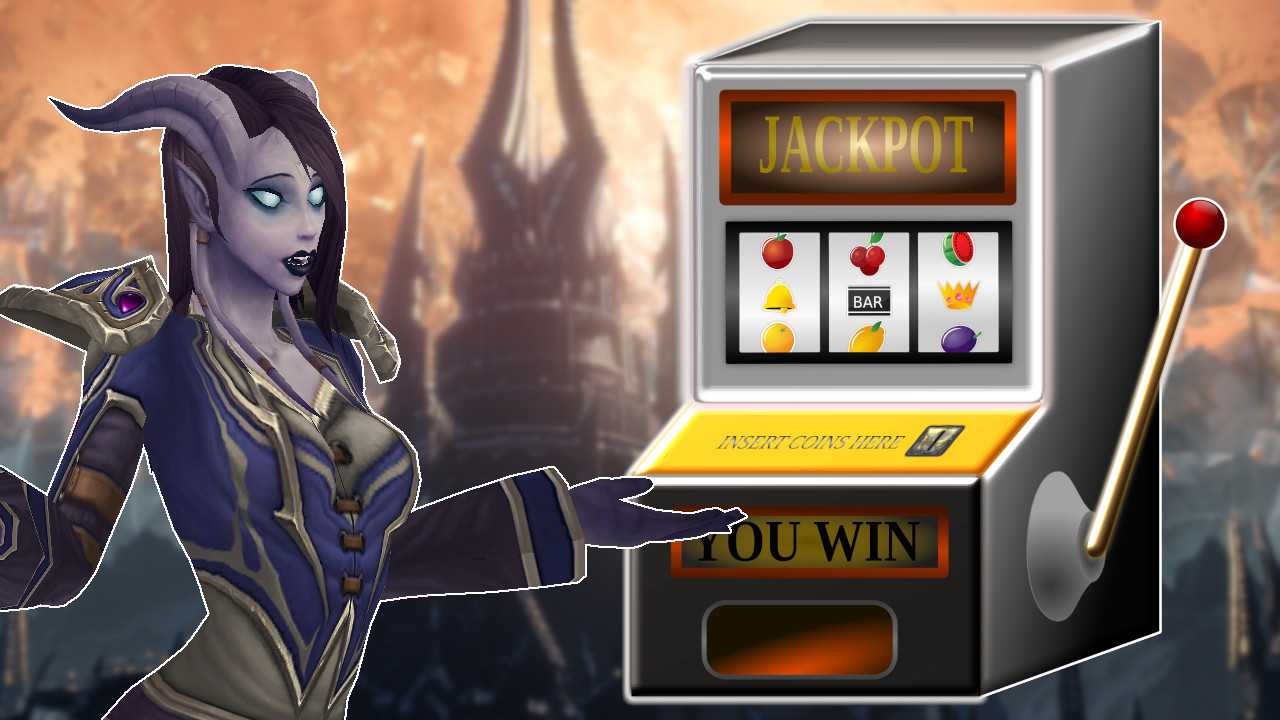 WoW Slot Machine Draenei titel title 1280x720