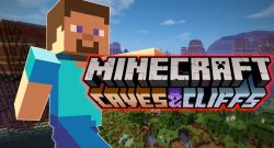Minecraft Steve Caves and Cliffs titel title 1280x720