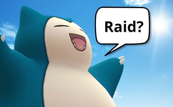 Pokémon Go-Relaxo mit Sprechblase
