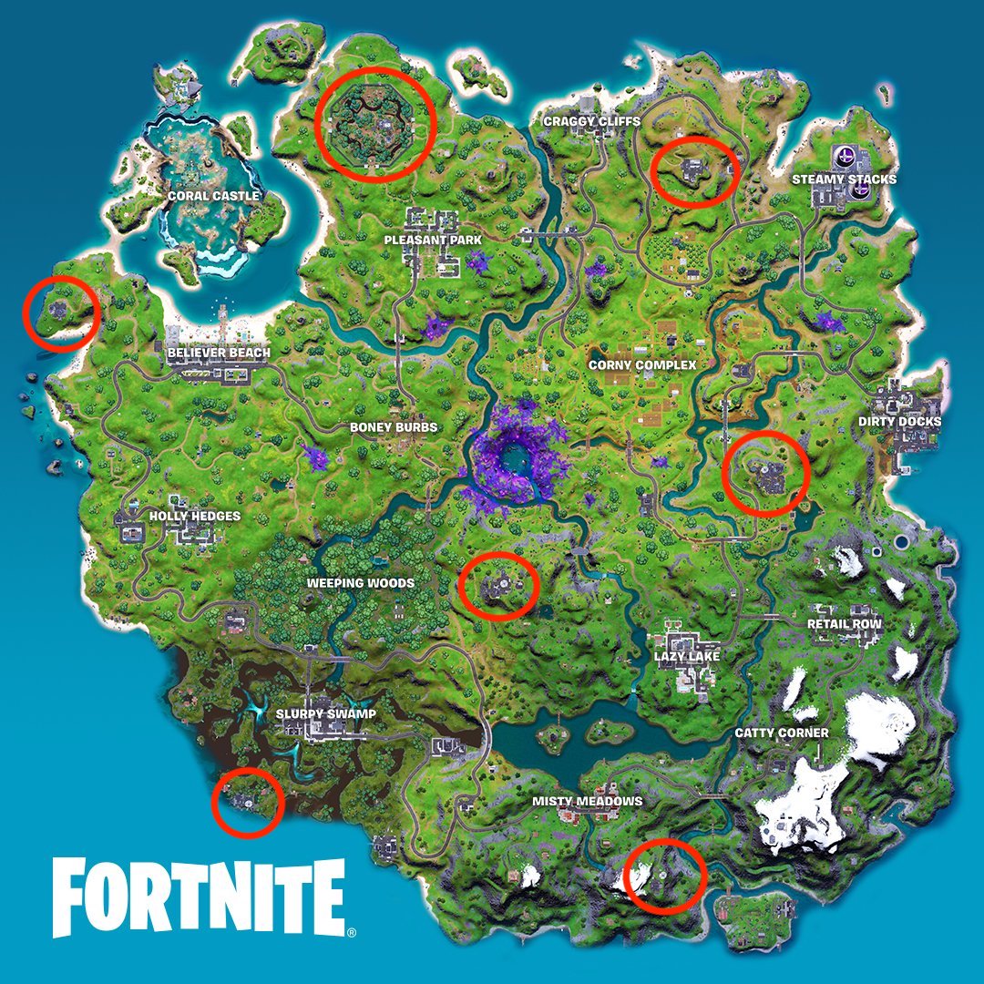 Fortnite: Map-Änderungen zu Season 7 - Alle neuen Orte