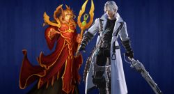 World of Warcraft Charakter neben Final Fantasy 14 Charakter