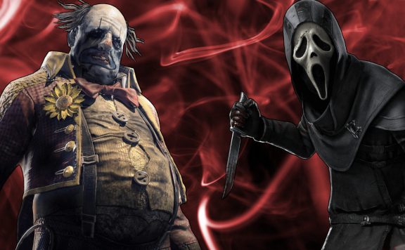 Dead by Daylight Clown Ghost Face red background titel title 1280x720