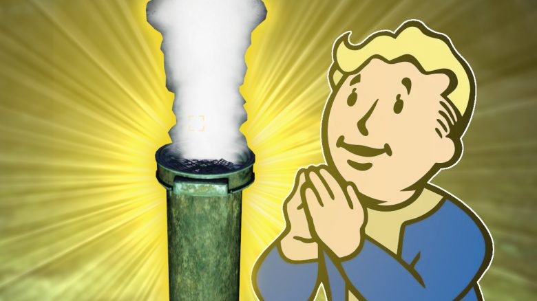 Spieler in Fallout 76 verehren gerade ein Rohr abgöttisch
