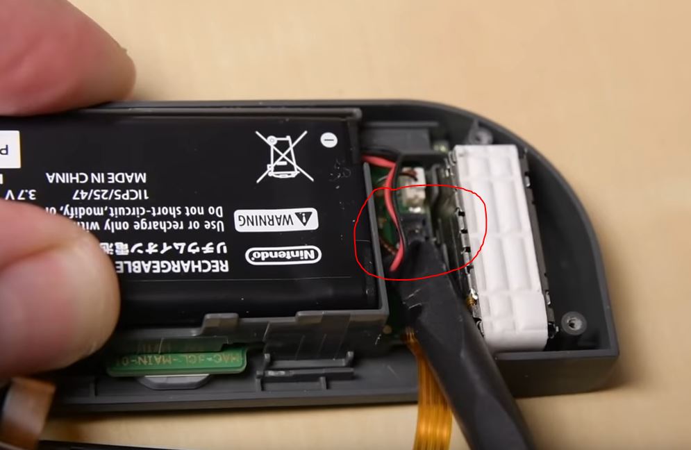 Joycon batterie entfernen neu