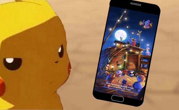 Pokémon GO Pikachu Handy Ladebildschirm