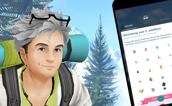 Pokemon Go Sammelaufgabe 5. Jubiläum