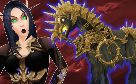 WoW Charger Mount blood elf amazed titel title 1280x720