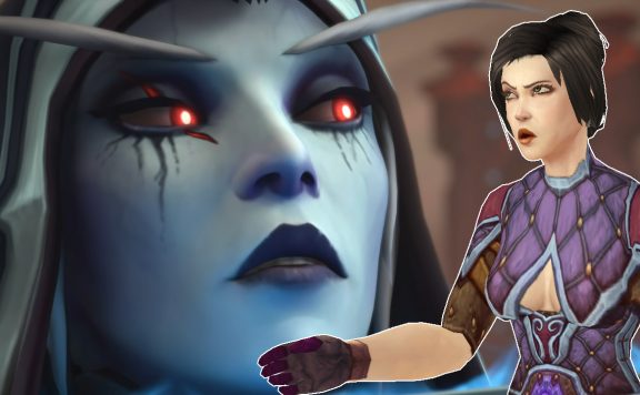 WoW Sylvanas sword to neck angry mage titel title 1280x720