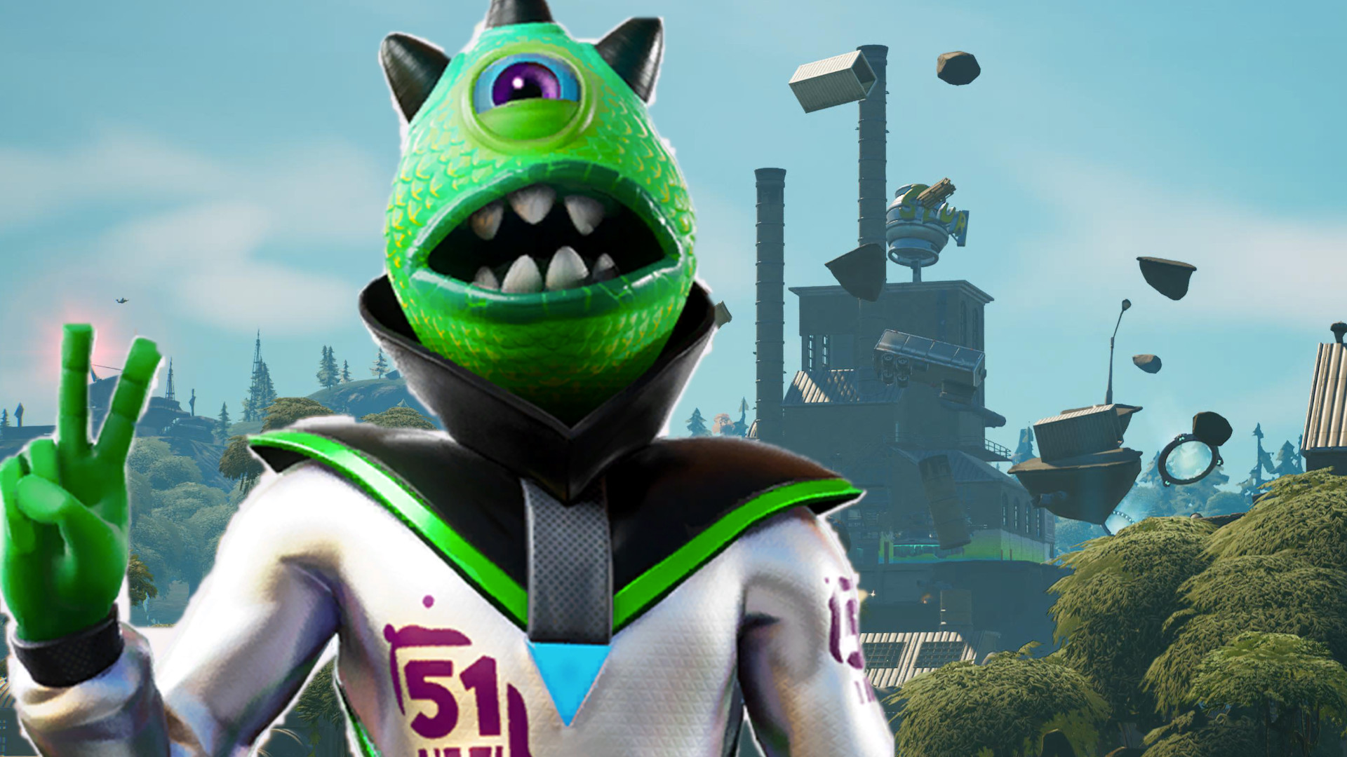 In Fortnite entführen Aliens jetzt ganze Orte von der Map