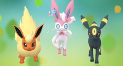 Pokémon-GO-Flamara,-Nachtara,-Feelinara