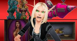 WoW Angry Blood Elf Changes to women titel title 1920x1080