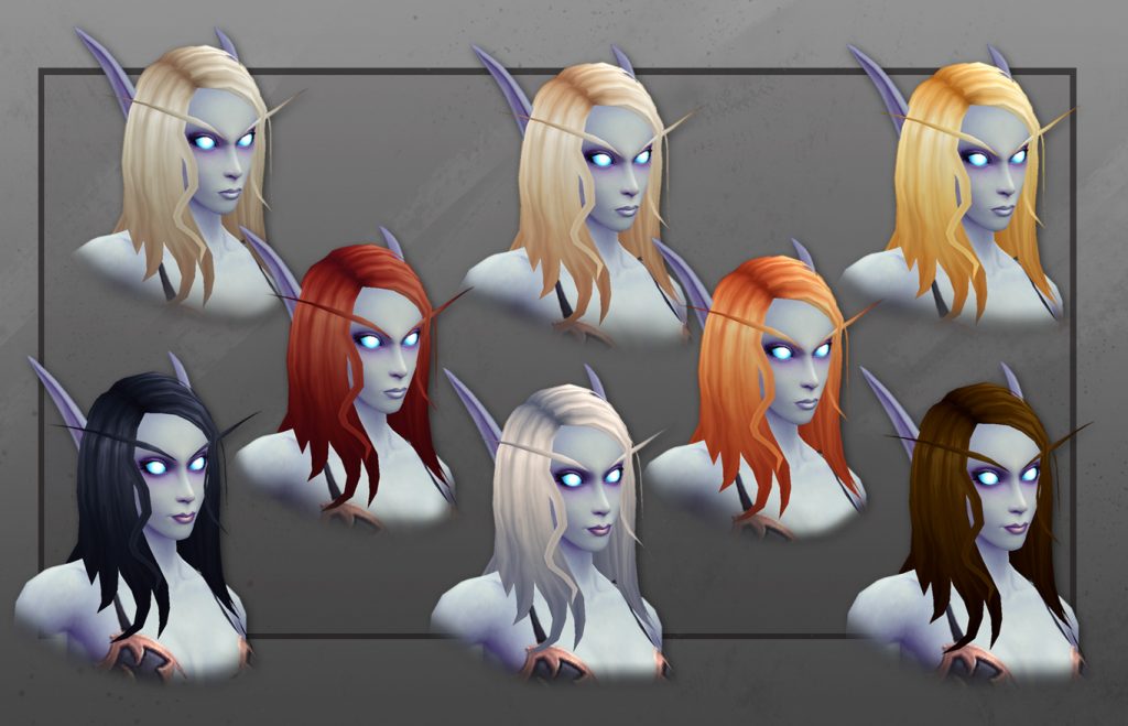 WoW New Void Elf Hair Colors