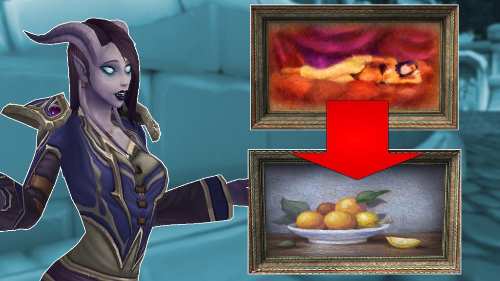 WoW Woman to Fruit Draenei Asking titel title 1280x720