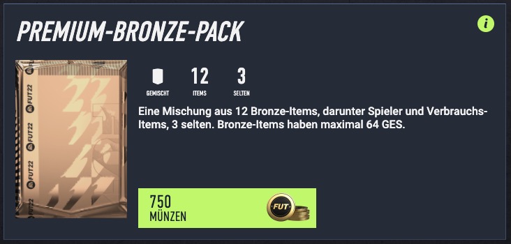 Premium-Bronze-Pack in FIFA 22