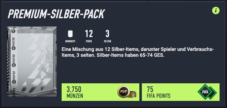 Premium-Silber-Pack in FIFA 22