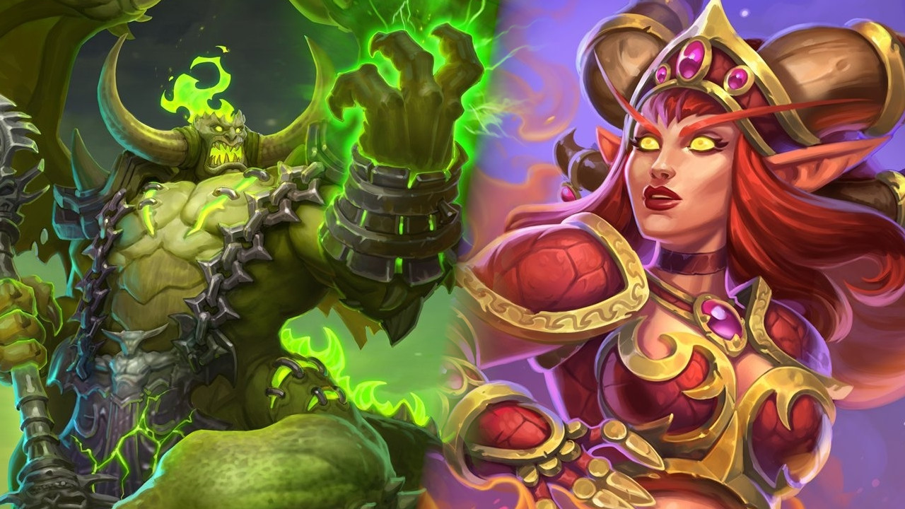 Hearthstone Mannoroth Alexstrasza titel title 1280x720