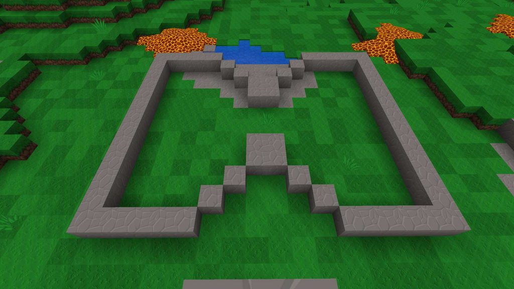 Minecraft-Creeper-Farm-Grundgerüst