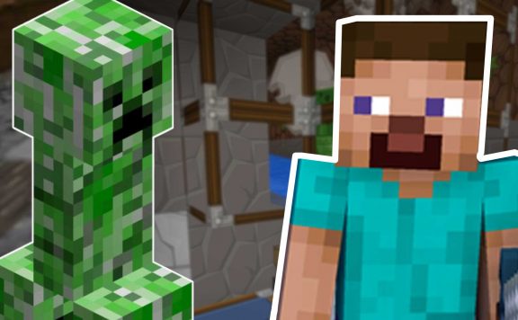 Minecraft-Creeper-Farm-Steve-Titel