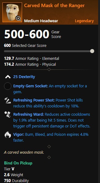 New World Carved Mask of the Ranger