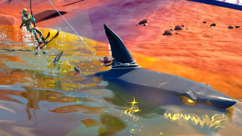 Spieler in Fortnite zeigt euch, warum sich Haie und die Würfelstadt nicht vertragen