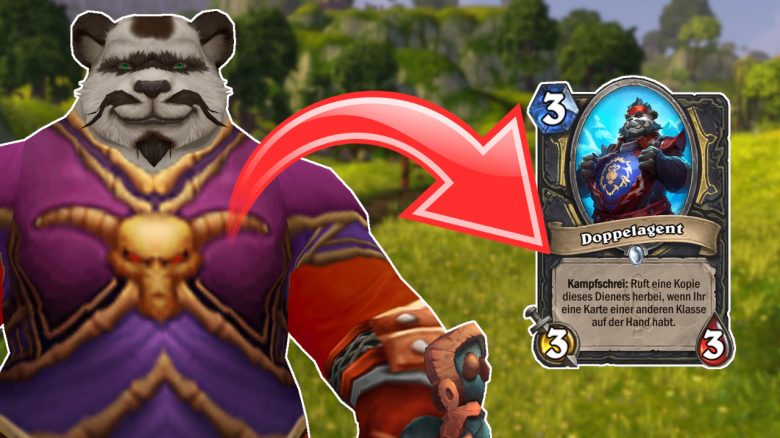 WoW Hearthstone Doubleagent to card titel title 1280x720