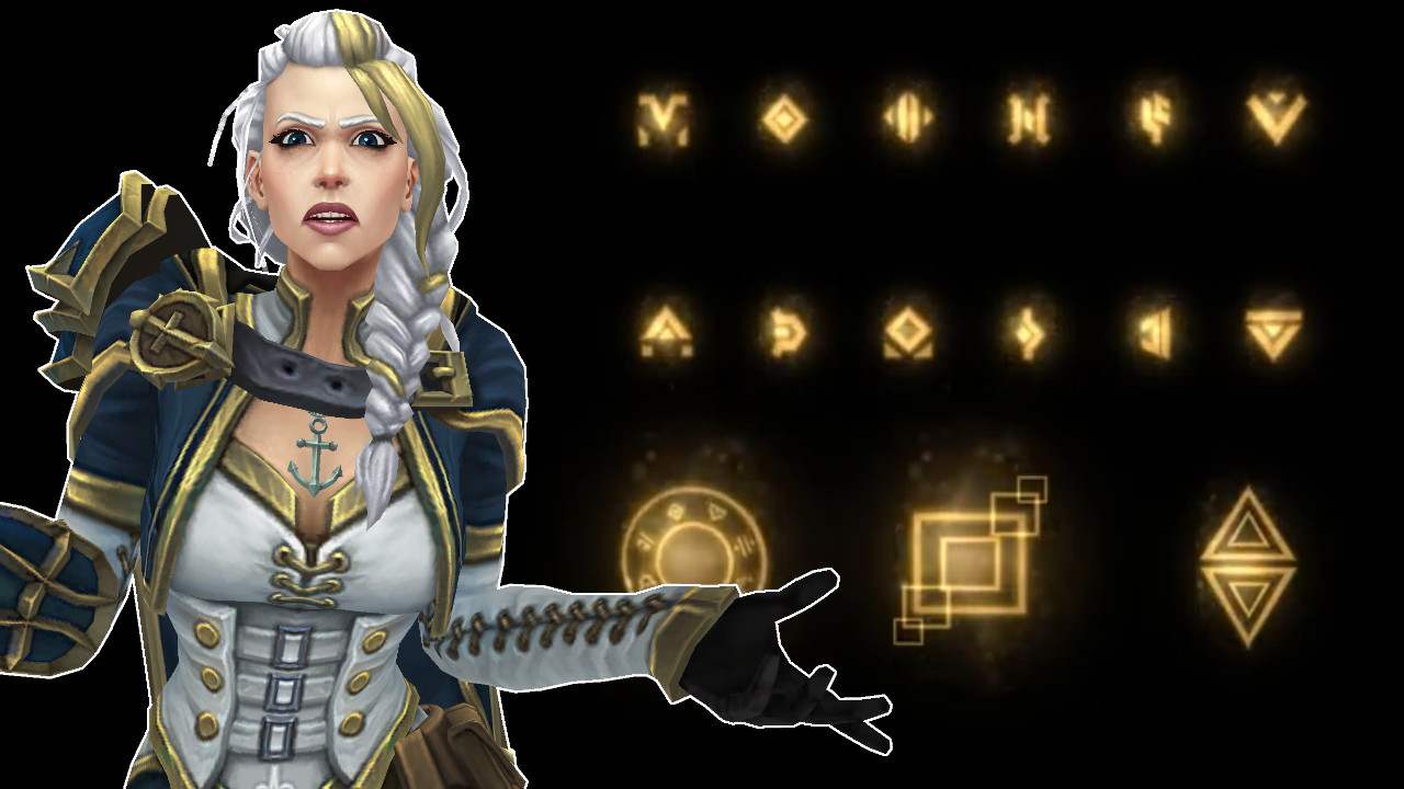 WoW Jaina Asking strange runes titel title 1280x720