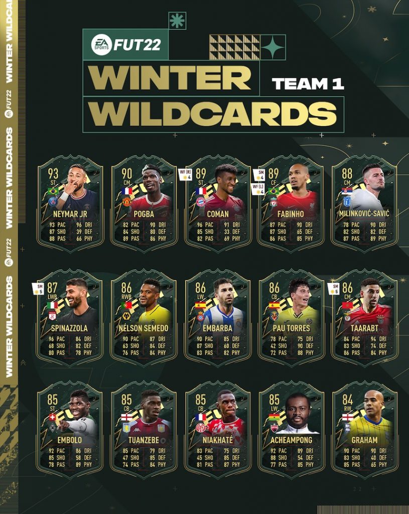 FIFA 22 Winter WIldcards