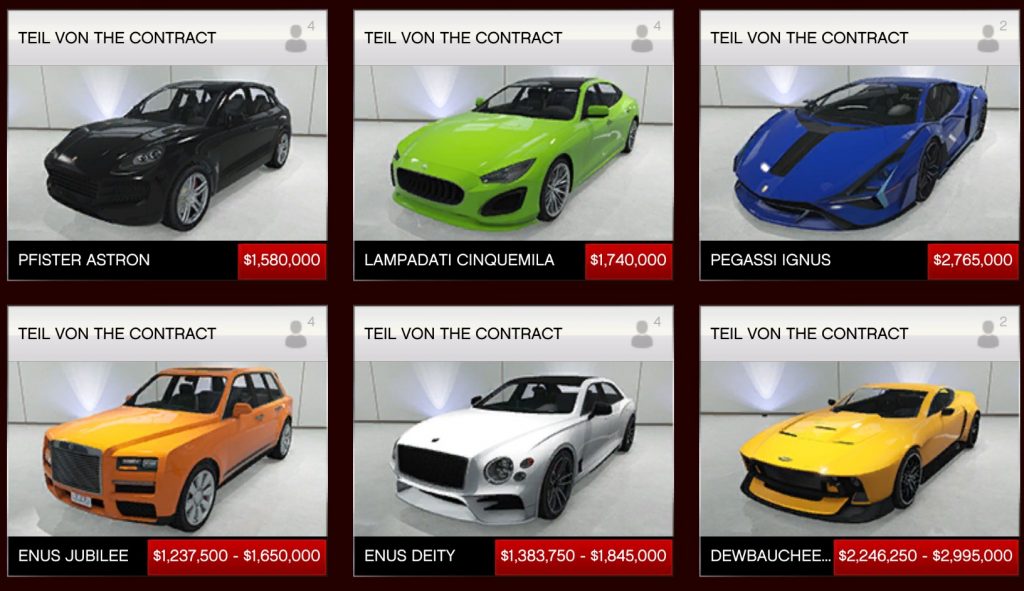 GTA Online The Contract Autos Legendary