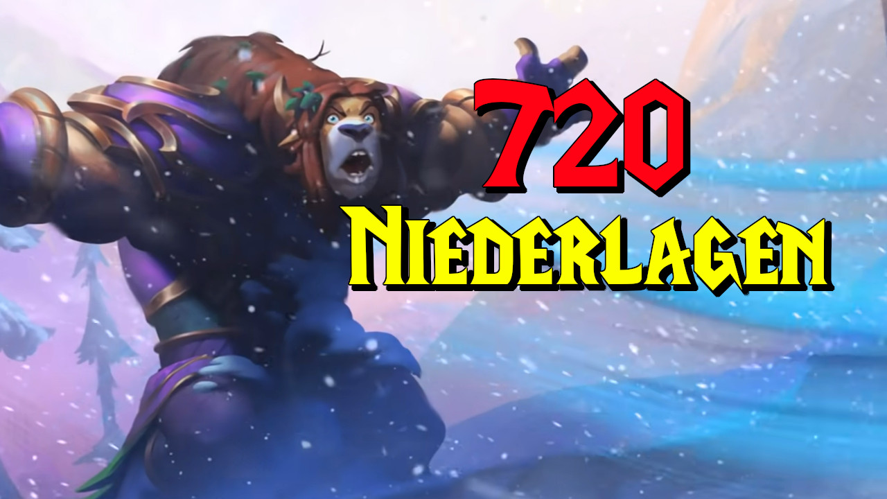 Hearthstone Tauren Angry 720 niederlagen titel title 1280x720