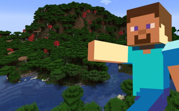 Minecraft Steve Jungle Mountain titel title 1280x720