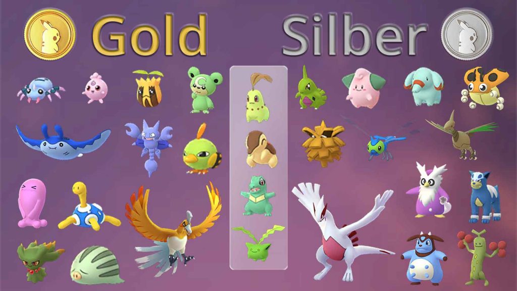 Pokémon-GO-Editionen-Johto-Tour Gold Silber